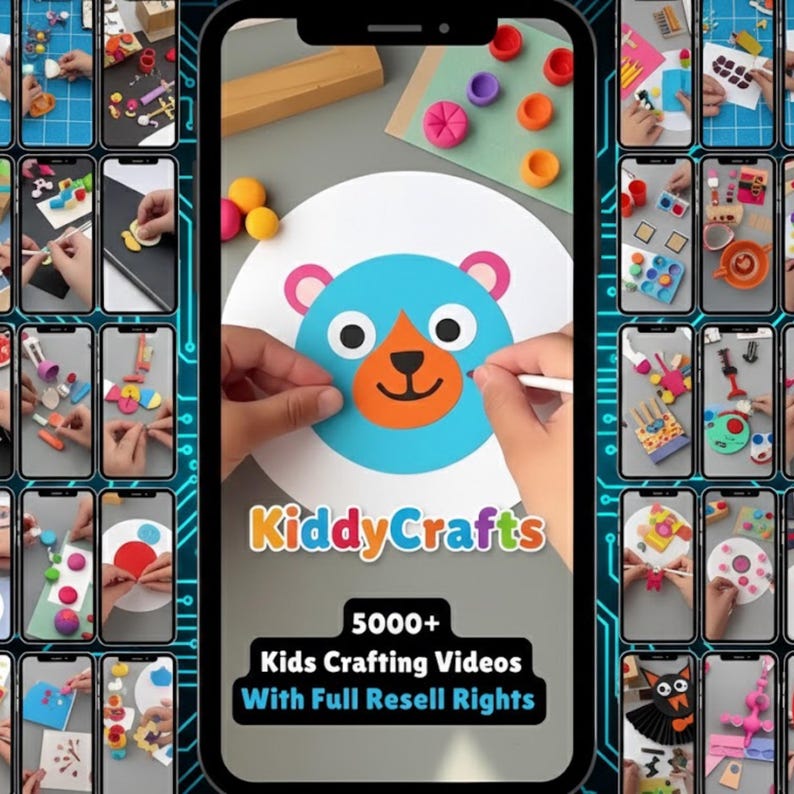 5000+ Kids Craft and Learning Videos, TikTok Reels (Digital Download)