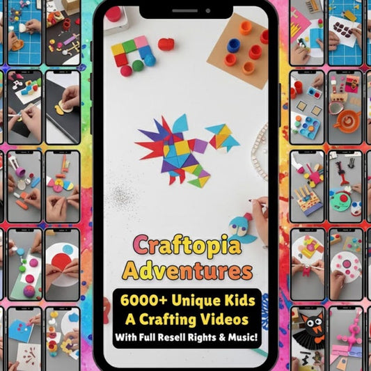 5000+ Kids Craft and Learning Videos, TikTok Reels (Digital Download)